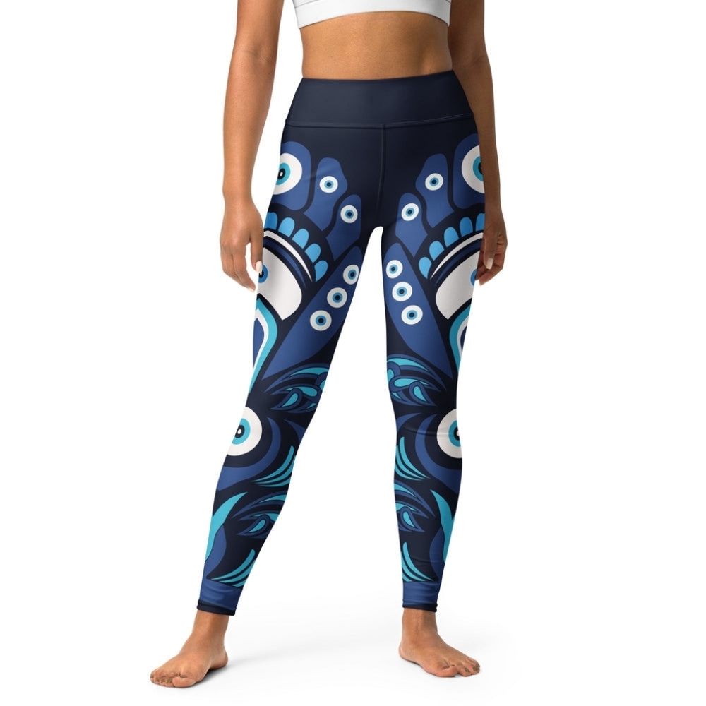 Fierce Pulse Blue Eye Yoga Women's Leggings